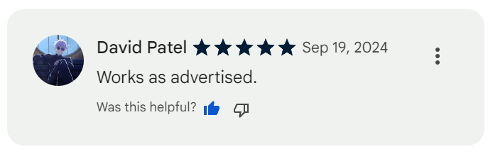 Positive Review For UI Replicator from a Developer on Chrome Web Store